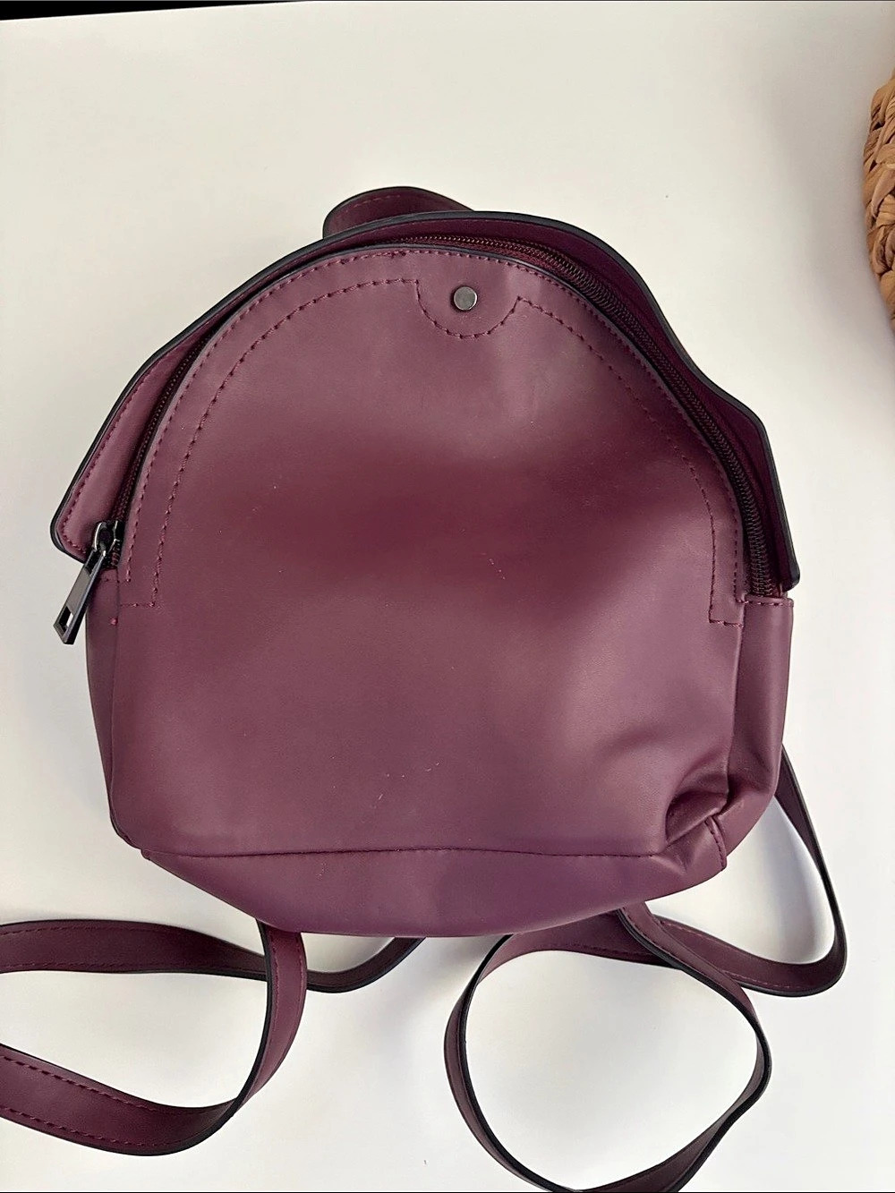 Women's Plum Backpack Purse- Like New